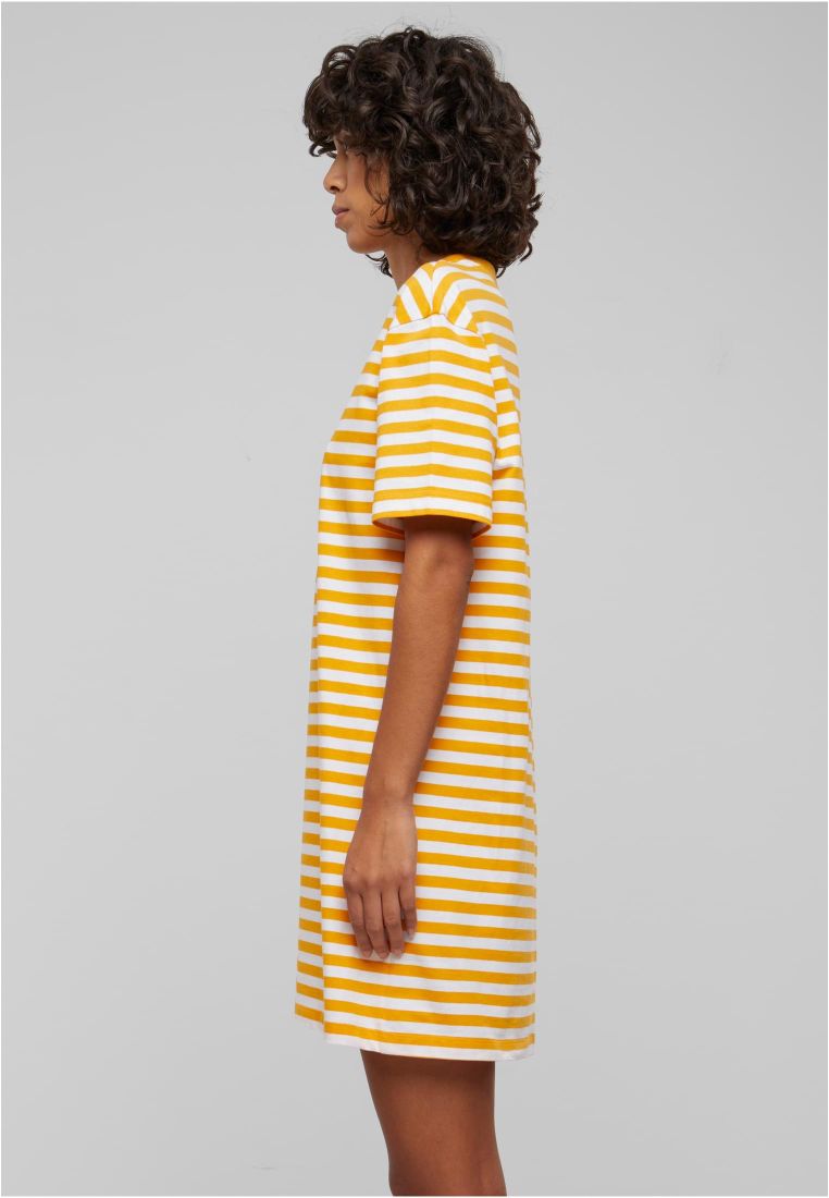 Ladies Oversized Striped Tee Dress - - TTUTB6828 - 575