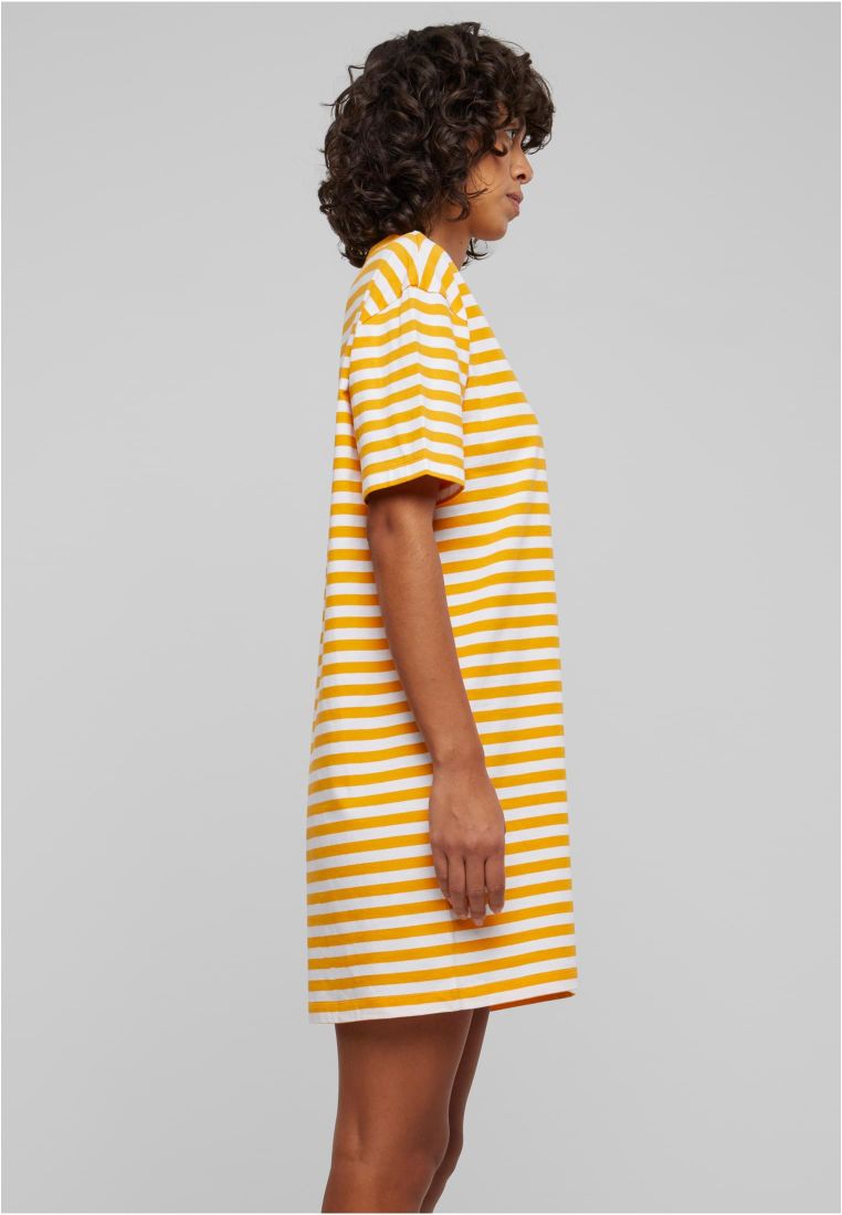 Ladies Oversized Striped Tee Dress - - TTUTB6828 - 577