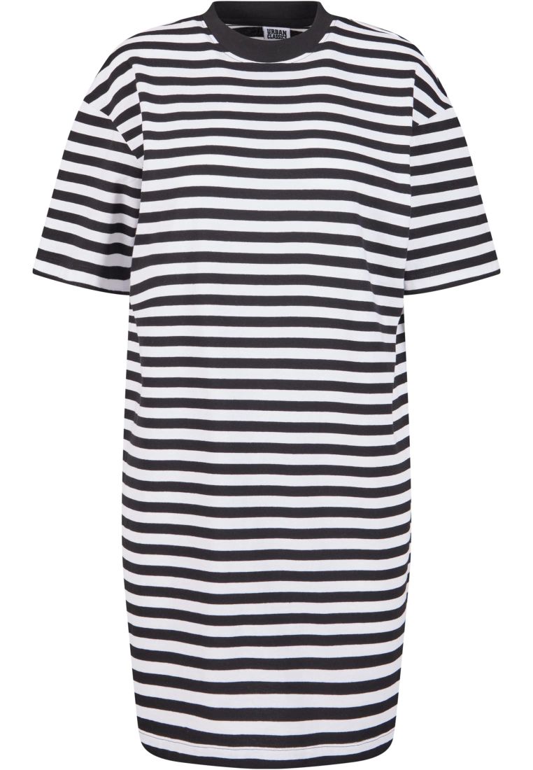 Ladies Oversized Striped Tee Dress -  - TTUTB6828 - 2