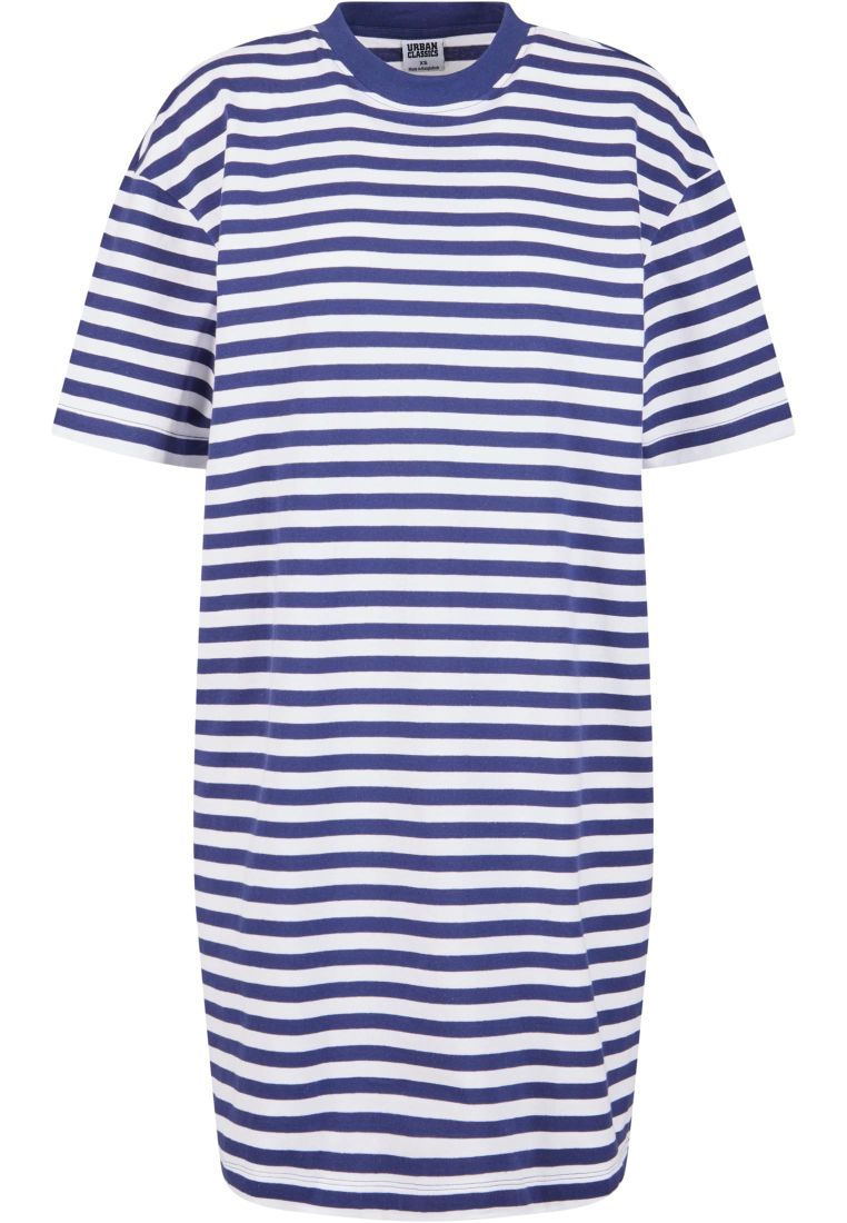 Ladies Oversized Striped Tee Dress -  - TTUTB6828 - 272