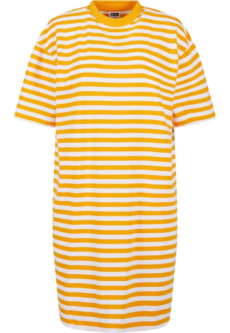 Ladies Oversized Striped Tee Dress -  - TTUTB6828 - 542