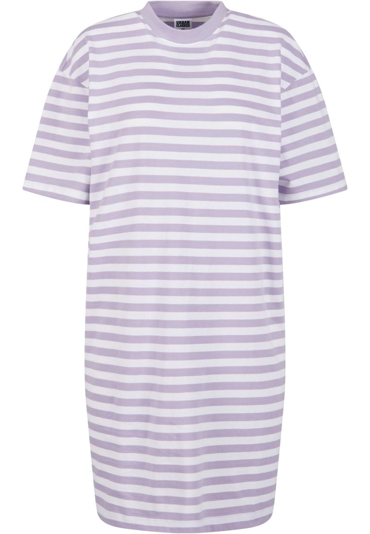 Ladies Oversized Striped Tee Dress -  - TTUTB6828 - 812