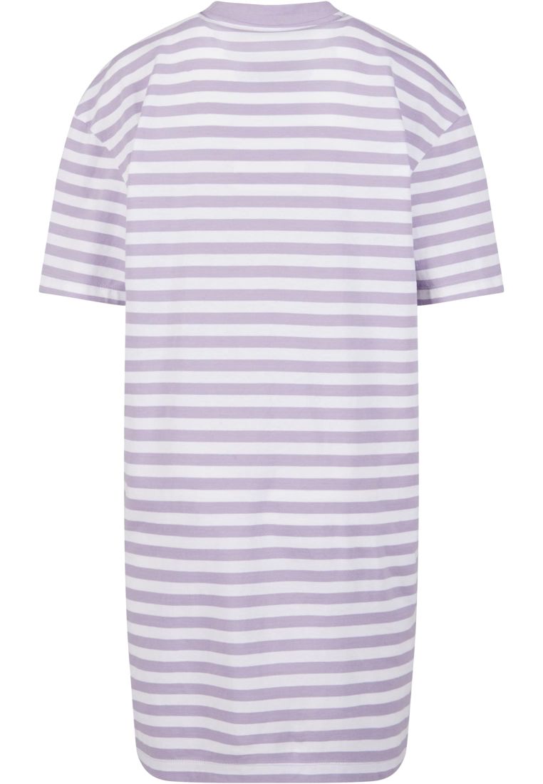 Ladies Oversized Striped Tee Dress - - TTUTB6828 - 815