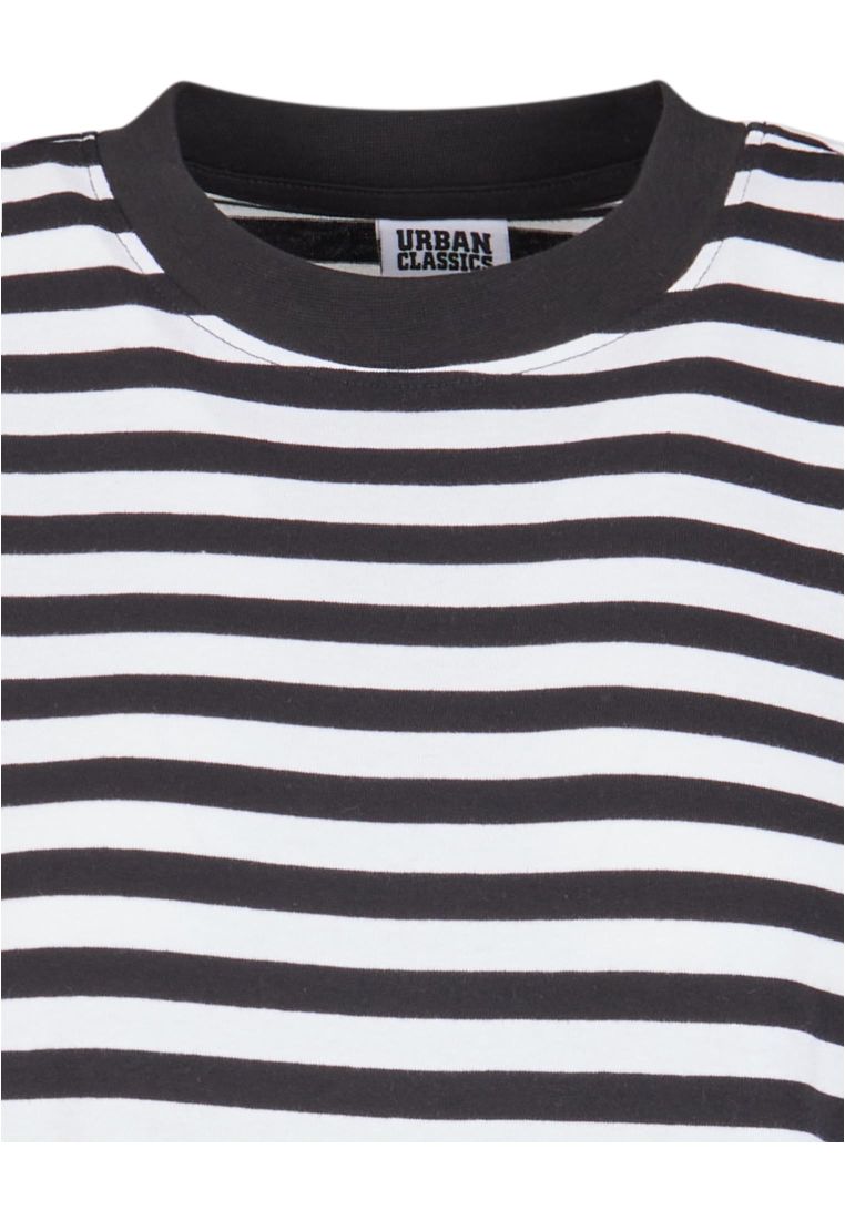 Ladies Oversized Striped Tee Dress - - TTUTB6828 - 5