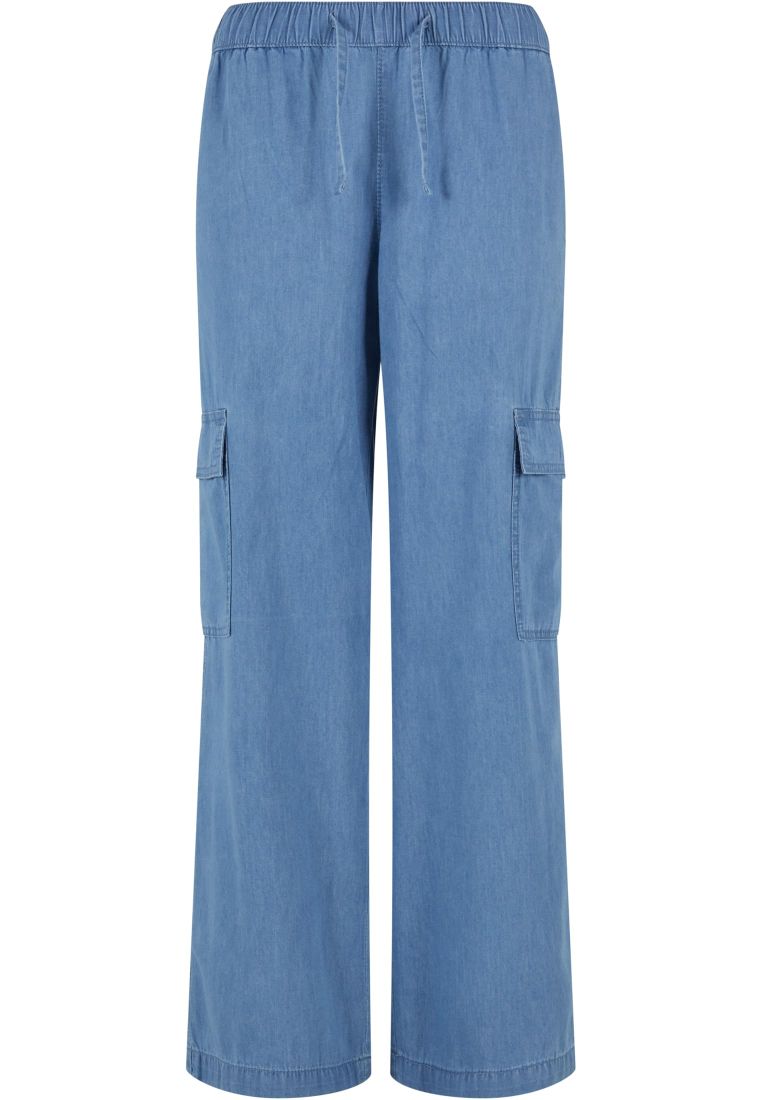 Ladies Light Denim Cargo Pants -  - TTUTB6836 - 8