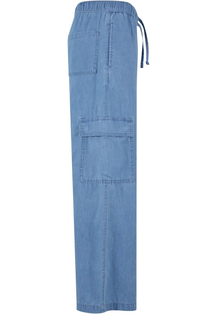 Ladies Light Denim Cargo Pants -  - TTUTB6836 - 11