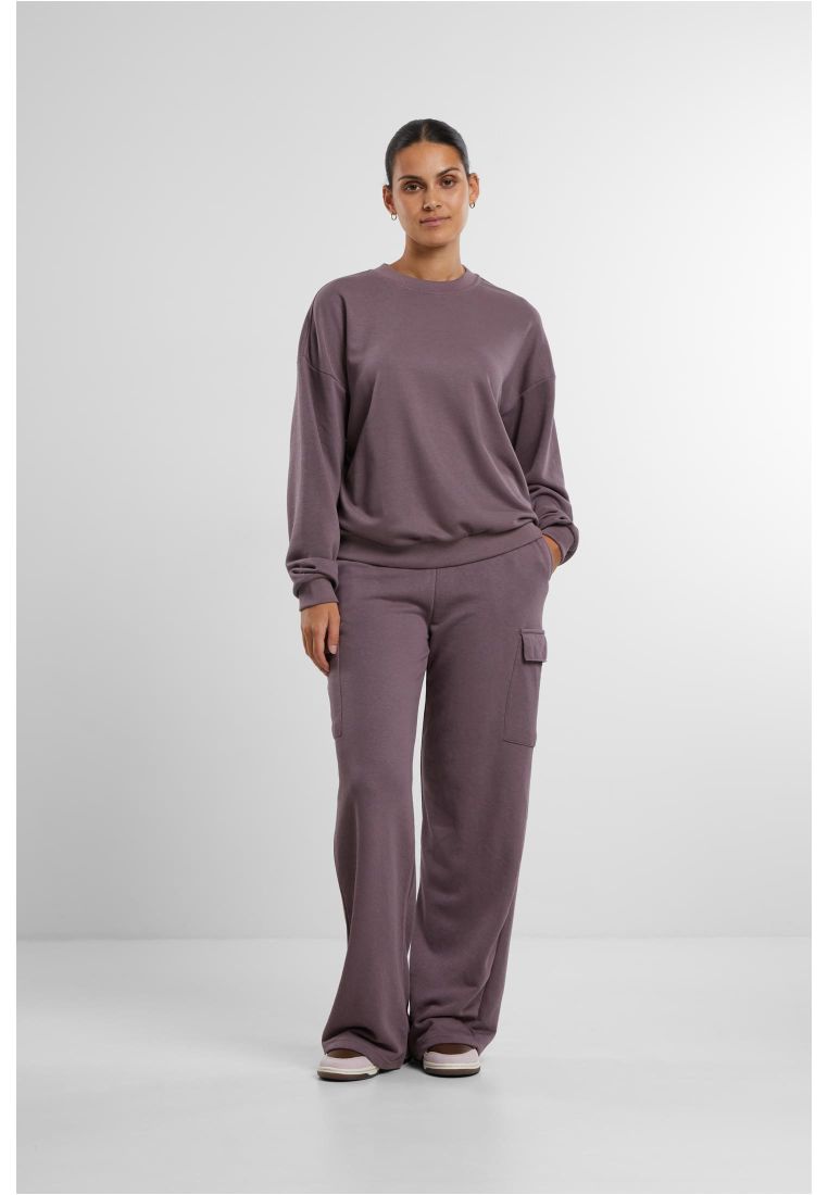 Ladies Oversized Light Terry Crewneck - Ladies T-Shirts and Tops - TTUTB6855 - 1658