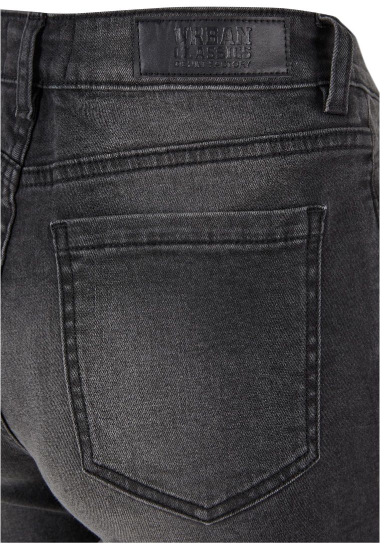 Ladies Skinny High Waist Open Hem Jeans - - TTUTB6865 - 13