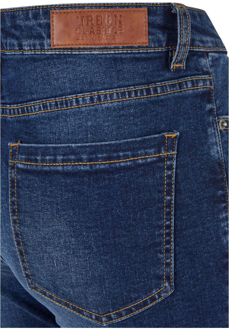 Ladies Skinny High Waist Open Hem Jeans - - TTUTB6865 - 644