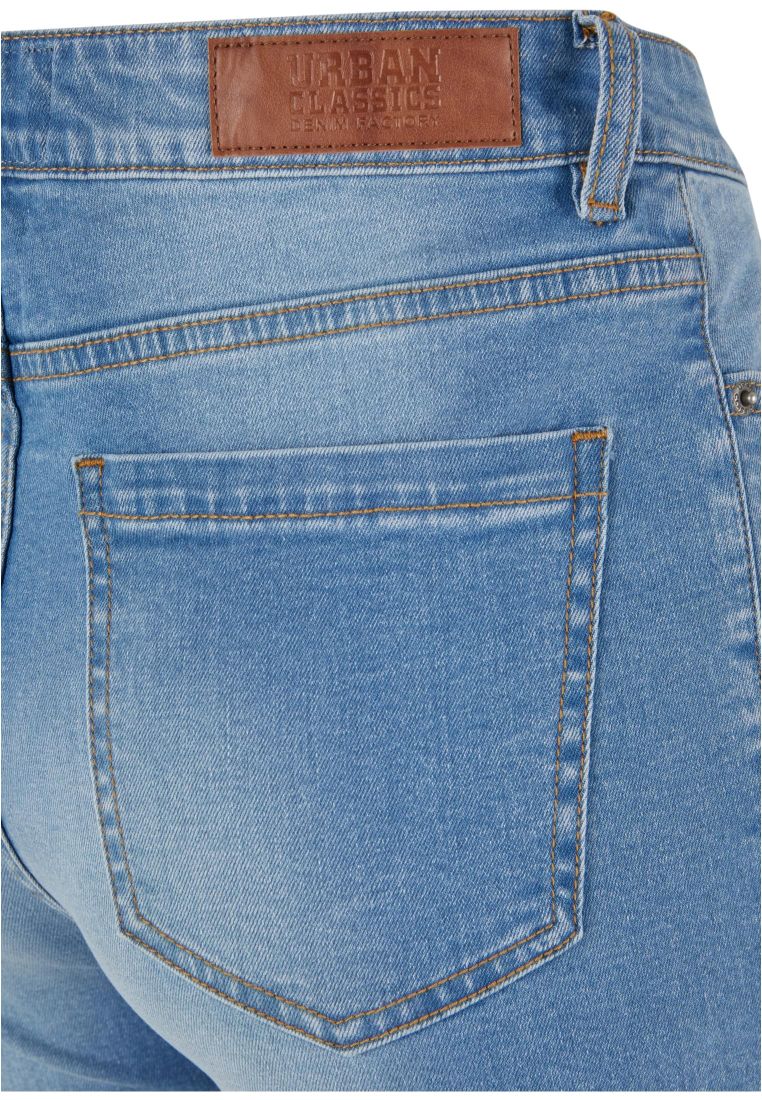 Ladies Skinny High Waist Open Hem Jeans - - TTUTB6865 - 794