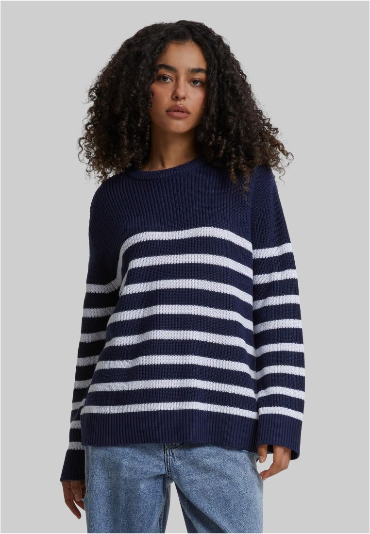Ladies Rib Striped Sweater -  - TTUTB6895 - 1