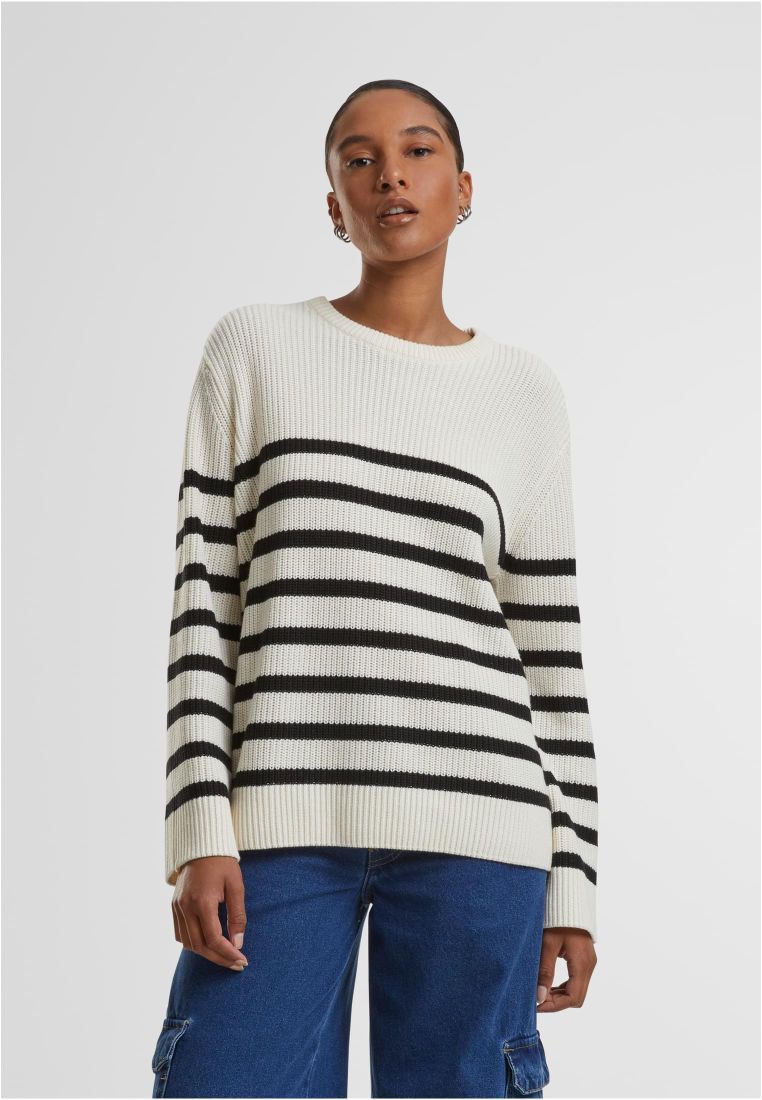 Ladies Rib Striped Sweater -  - TTUTB6895 - 301