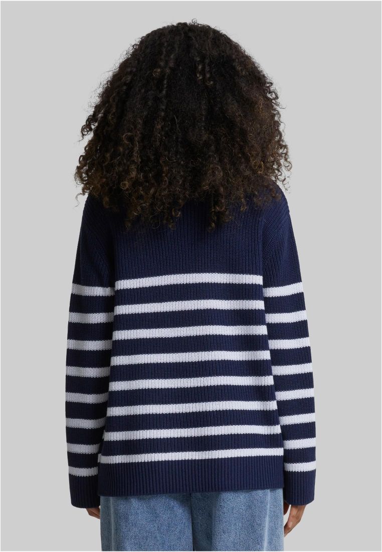 Ladies Rib Striped Sweater - - TTUTB6895 - 4