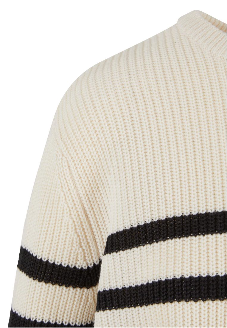 Ladies Rib Striped Sweater - - TTUTB6895 - 312