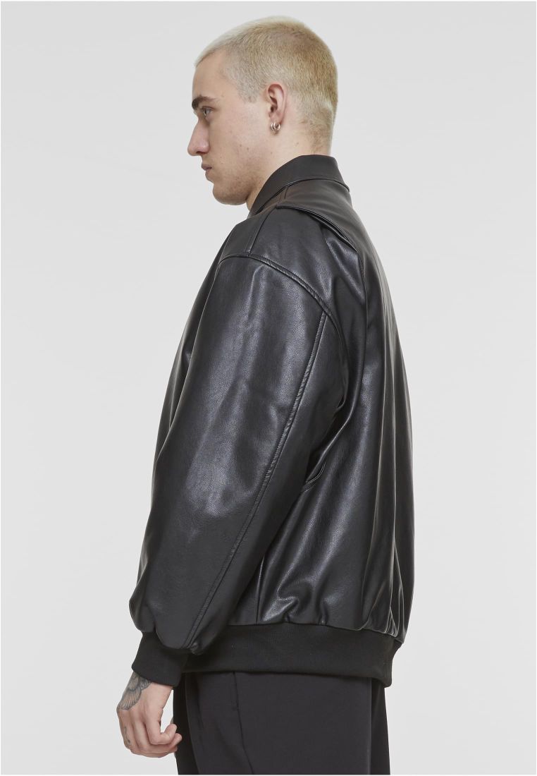 Synthetic Leather Blouson - Mens Jackets - TTUTB6914 - 4