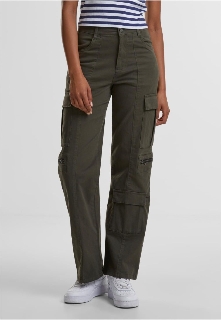 Ladies Loose Utility Stretch Twill Pants -  - TTUTB6924 - 1