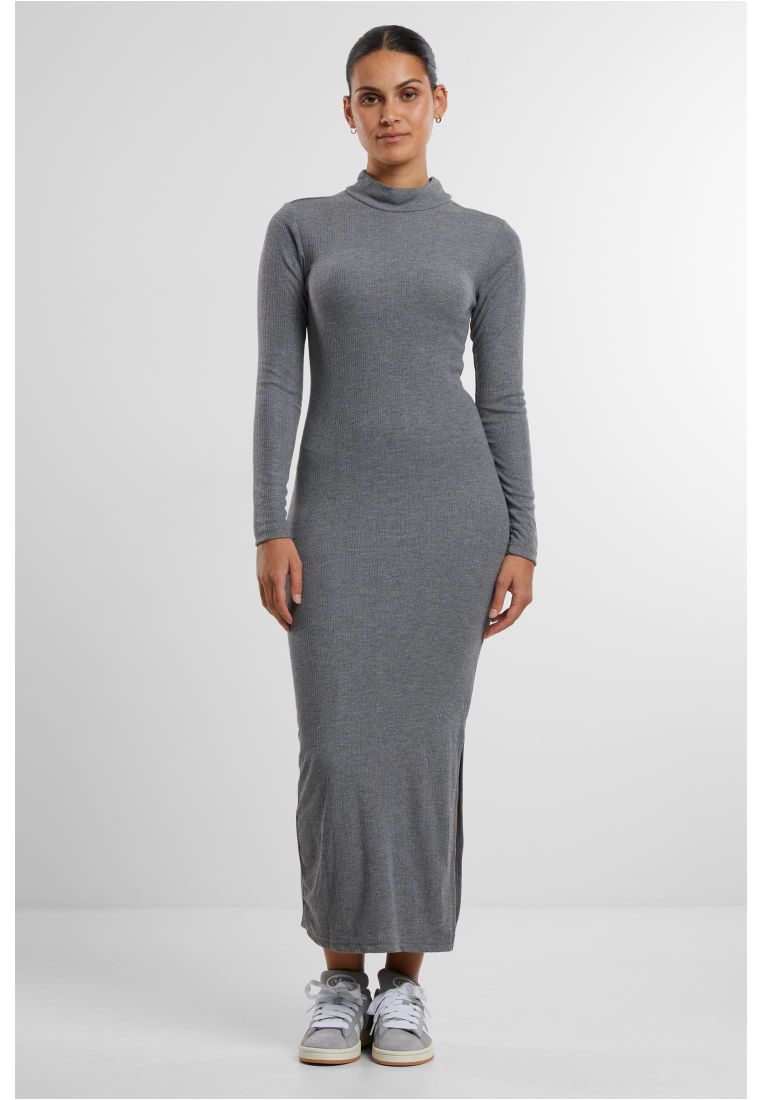 Ladies Rib Longlseeve Mockneck Dress - - TTUTB6933 - 181