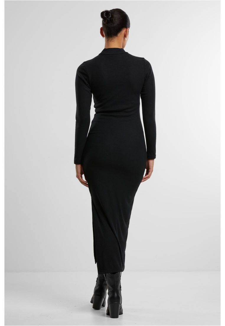 Ladies Rib Longlseeve Mockneck Dress - - TTUTB6933 - 5