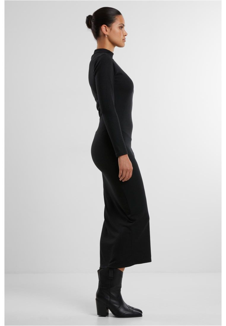 Ladies Rib Longlseeve Mockneck Dress - - TTUTB6933 - 6