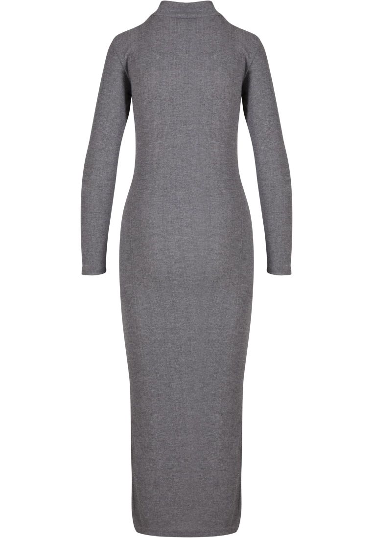 Ladies Rib Longlseeve Mockneck Dress - - TTUTB6933 - 191