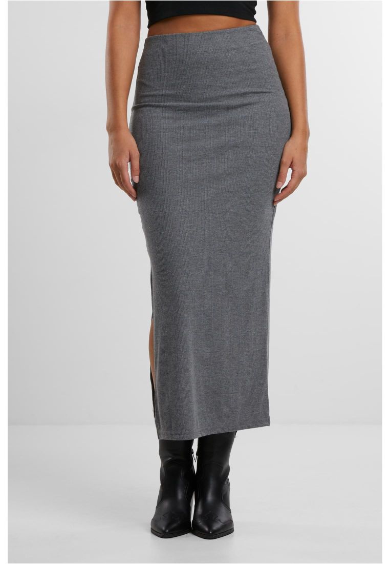 Ladies Rib High Slit Skirt -  - TTUTB6940 - 181