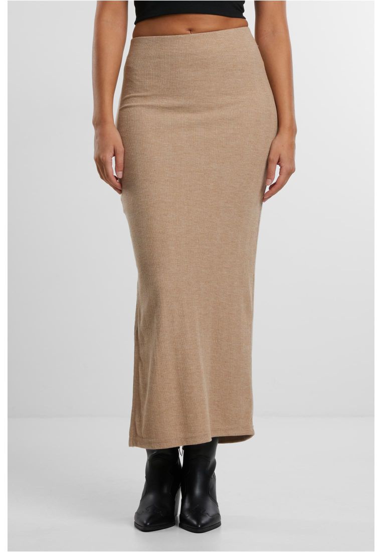 Ladies Rib High Slit Skirt -  - TTUTB6940 - 1