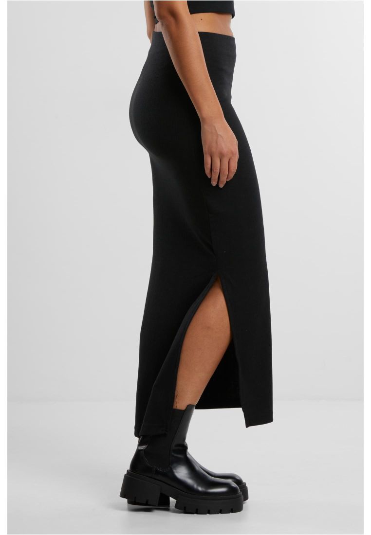 Ladies Rib High Slit Skirt - - TTUTB6940 - 37