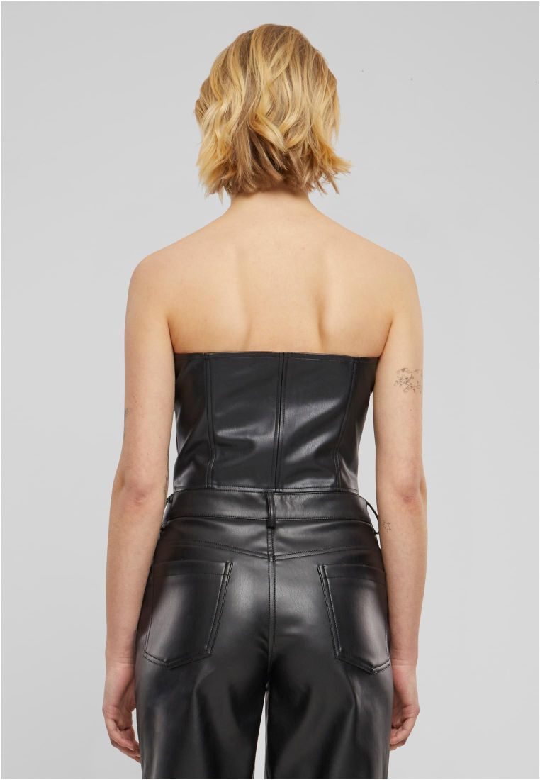 Ladies Synthetic Leather Bandeau Top -  - TTUTB6952 - 5