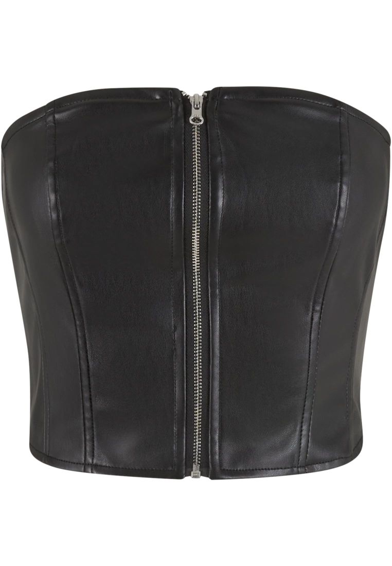 Ladies Synthetic Leather Bandeau Top -  - TTUTB6952 - 32
