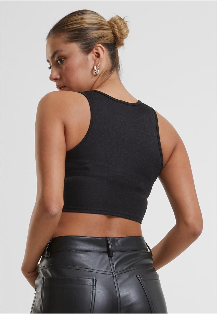 Ladies Glitter Cropped Top - - TTUTB6990 - 5