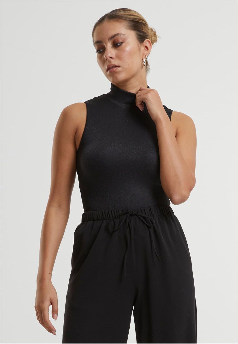 Ladies Glitter High Neck Body -  - TTUTB6993 - 1