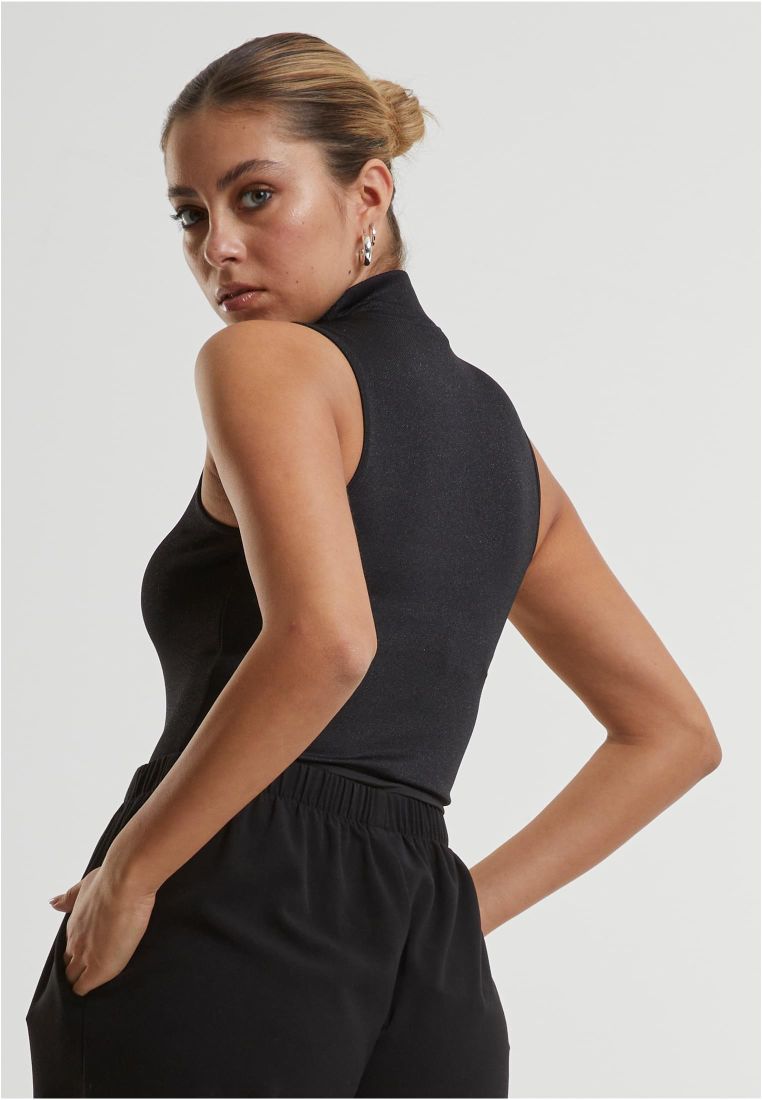 Ladies Glitter High Neck Body - - TTUTB6993 - 5