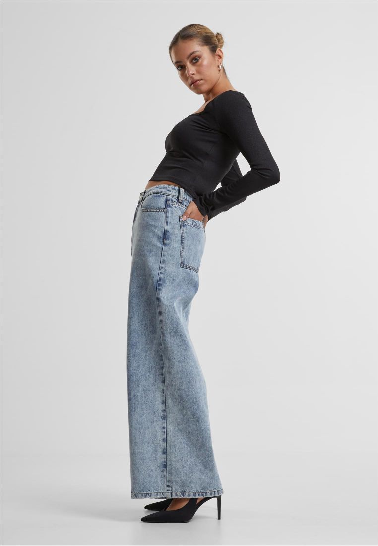 Ladies Glitter Square Neck Longsleeve - - TTUTB6996 - 6