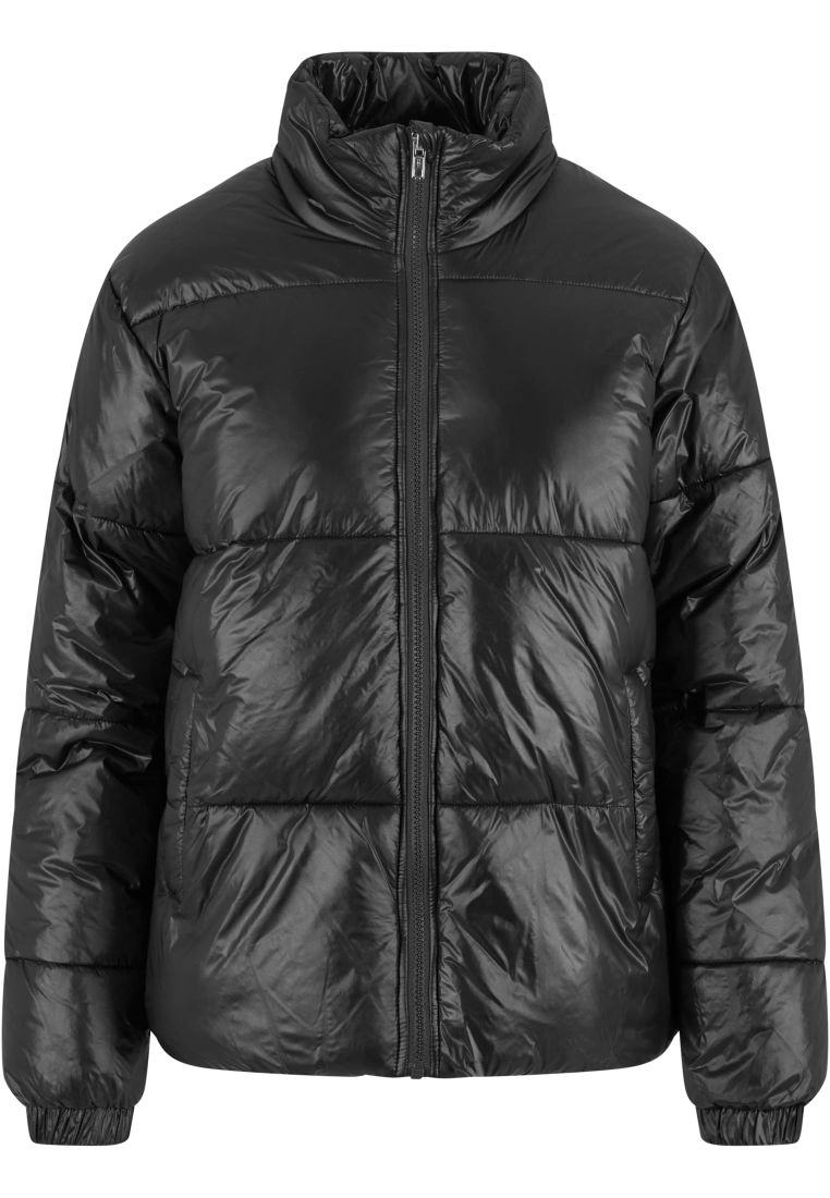 Ladies Recycled Short Shiny Puffer Jacke -  - TTUTB7003 - 32