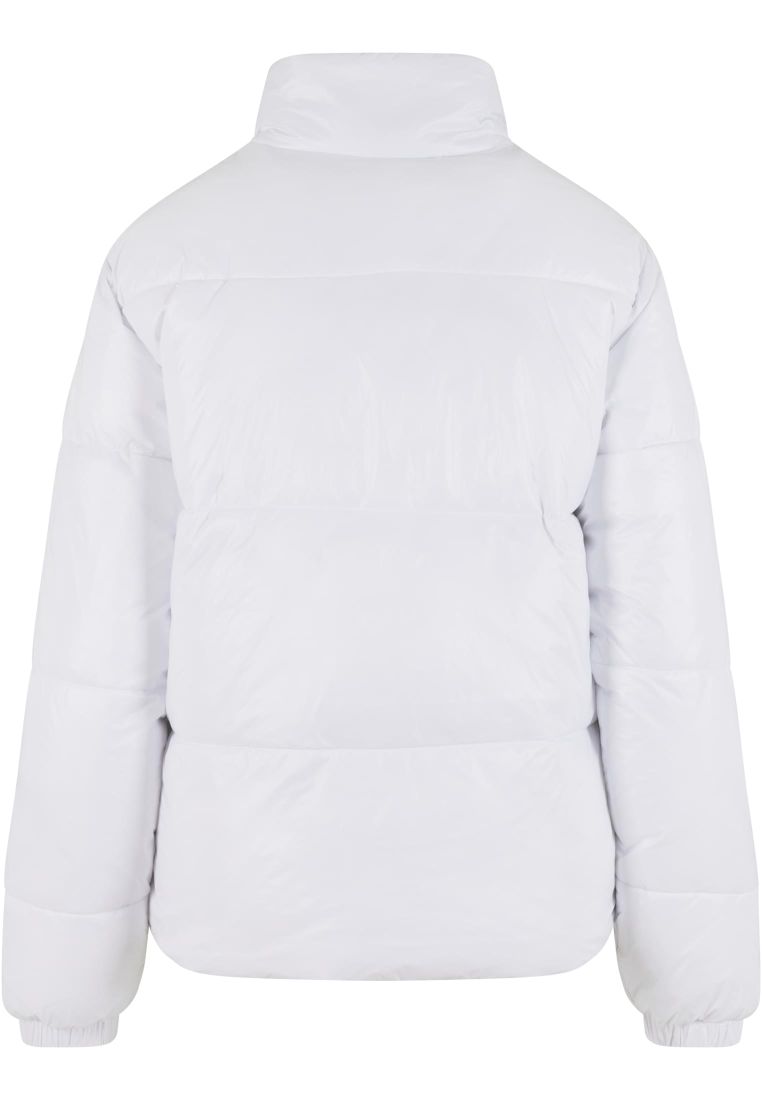 Ladies Recycled Short Shiny Puffer Jacke -  - TTUTB7003 - 12