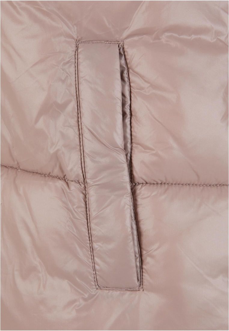 Ladies Recycled Short Shiny Puffer Jacke -  - TTUTB7003 - 583