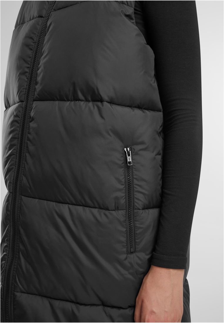 Ladies Long Hooded Puffer Vest - - TTUTB7007 - 6