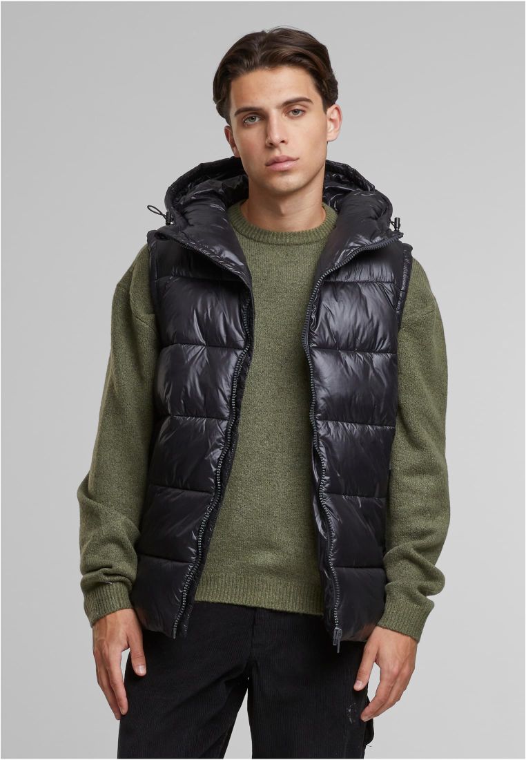 Recycled Hooded Puffer Vest -  - TTUTB7013 - 1