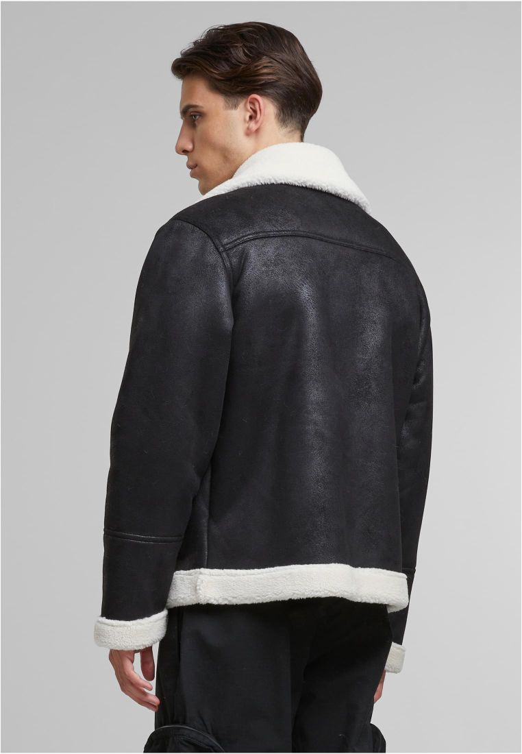Shearling Biker Jacket - Mens Jackets - TTUTB7048 - 4