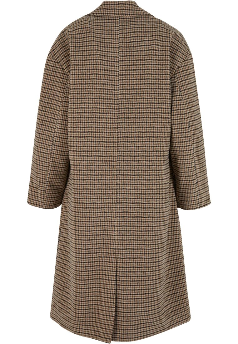 Ladies Oversized Plaid Coat -  - TTUTB7070 - 7