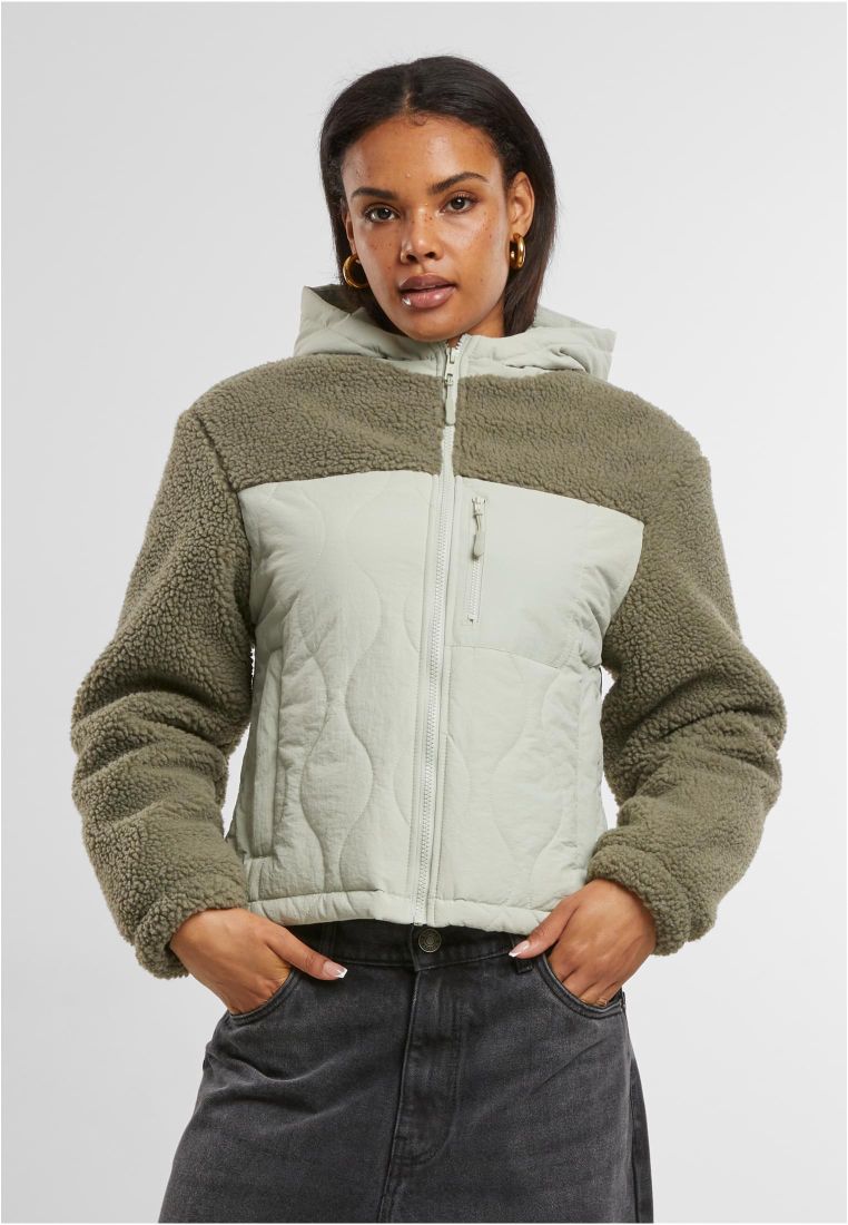 Ladies Sherpa Crinkle Nylon Mix Jacket -  - TTUTB7071 - 571