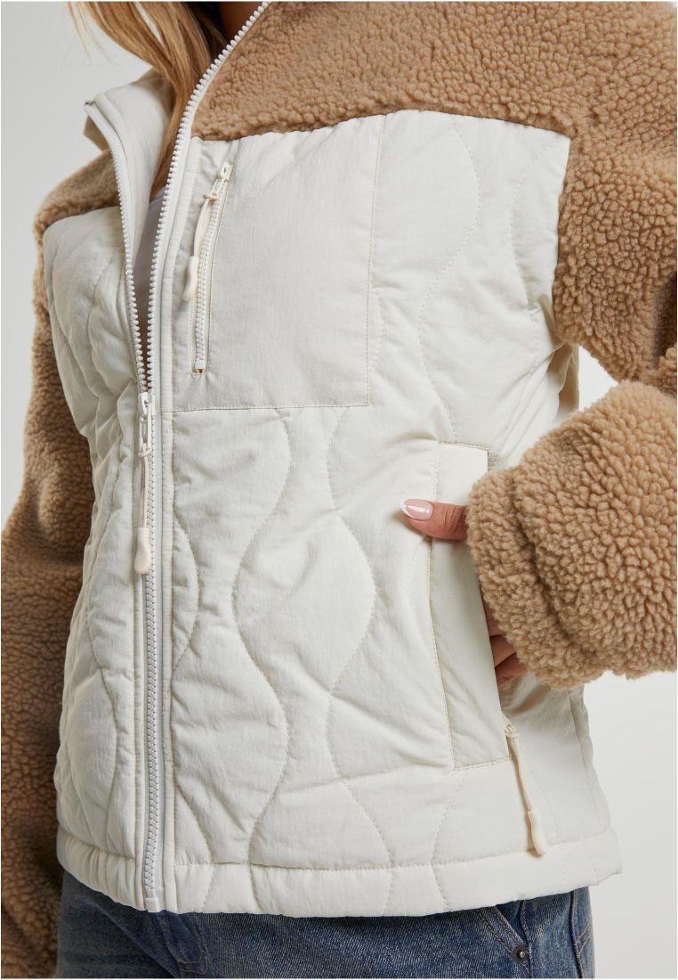 Ladies Sherpa Crinkle Nylon Mix Jacket - - TTUTB7071 - 39