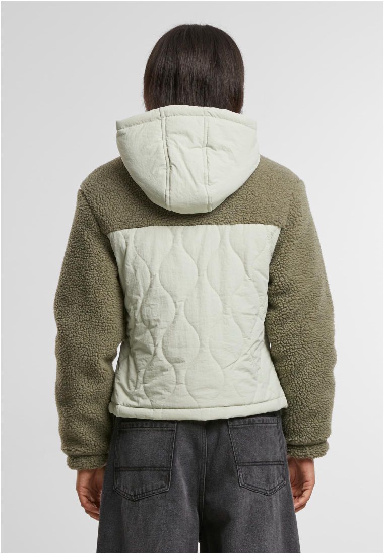 Ladies Sherpa Crinkle Nylon Mix Jacket - - TTUTB7071 - 576