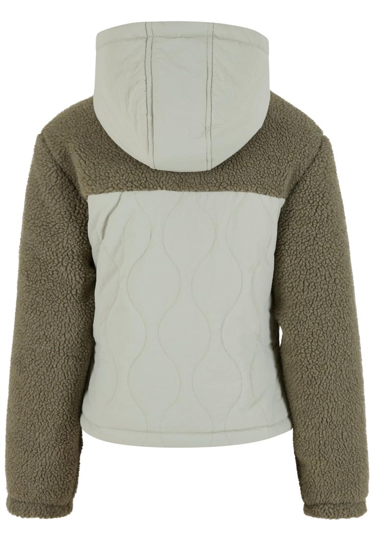 Ladies Sherpa Crinkle Nylon Mix Jacket - - TTUTB7071 - 582