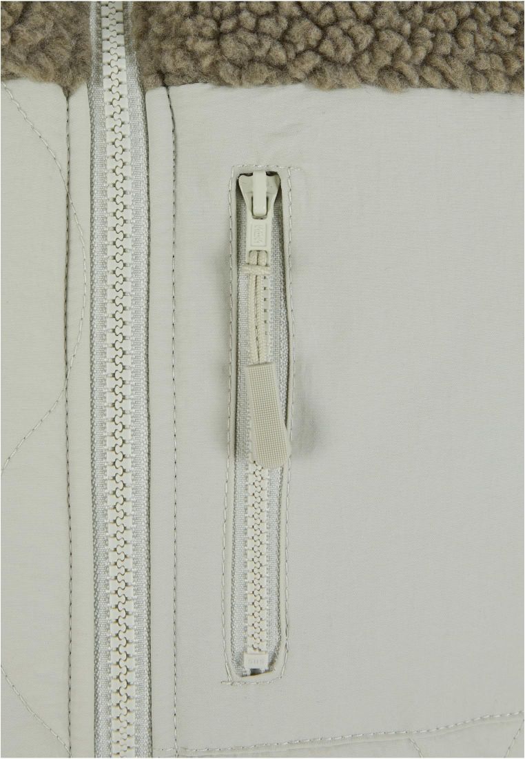 Ladies Sherpa Crinkle Nylon Mix Jacket - - TTUTB7071 - 585