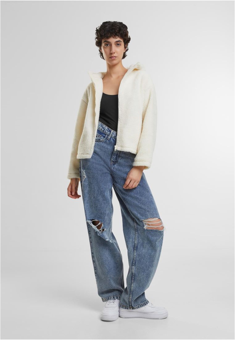 Ladies Short Hooded Sherpa Jacket - - TTUTB7072 - 306