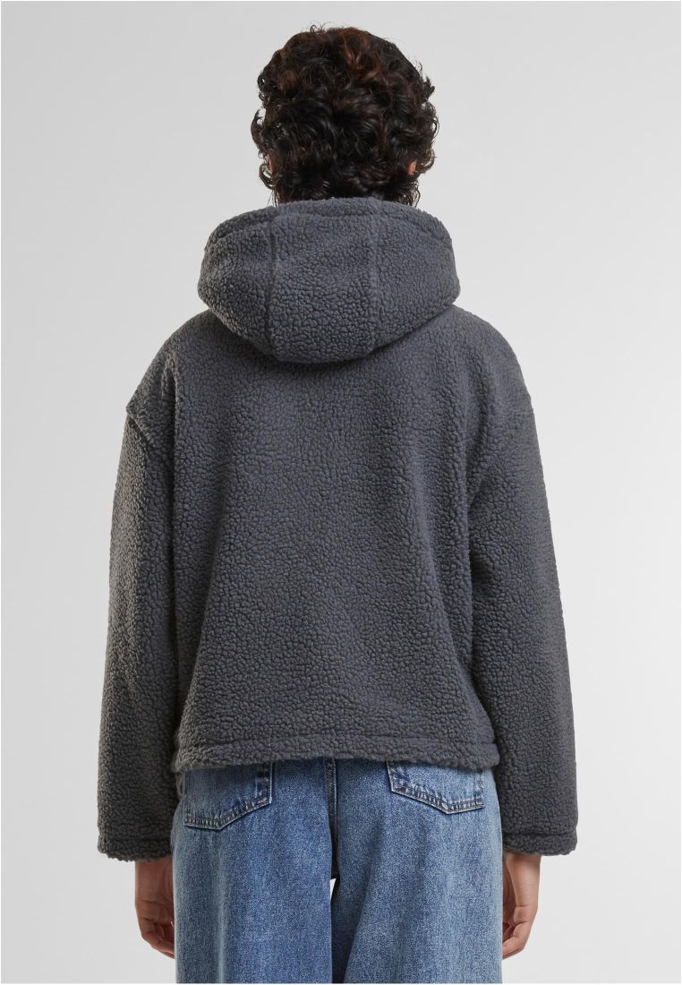 Ladies Short Hooded Sherpa Jacket - - TTUTB7072 - 575