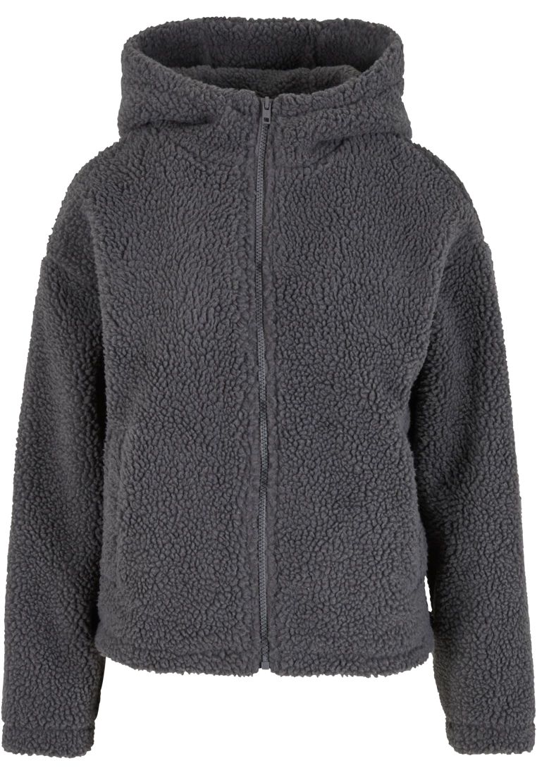 Ladies Short Hooded Sherpa Jacket - - TTUTB7072 - 572