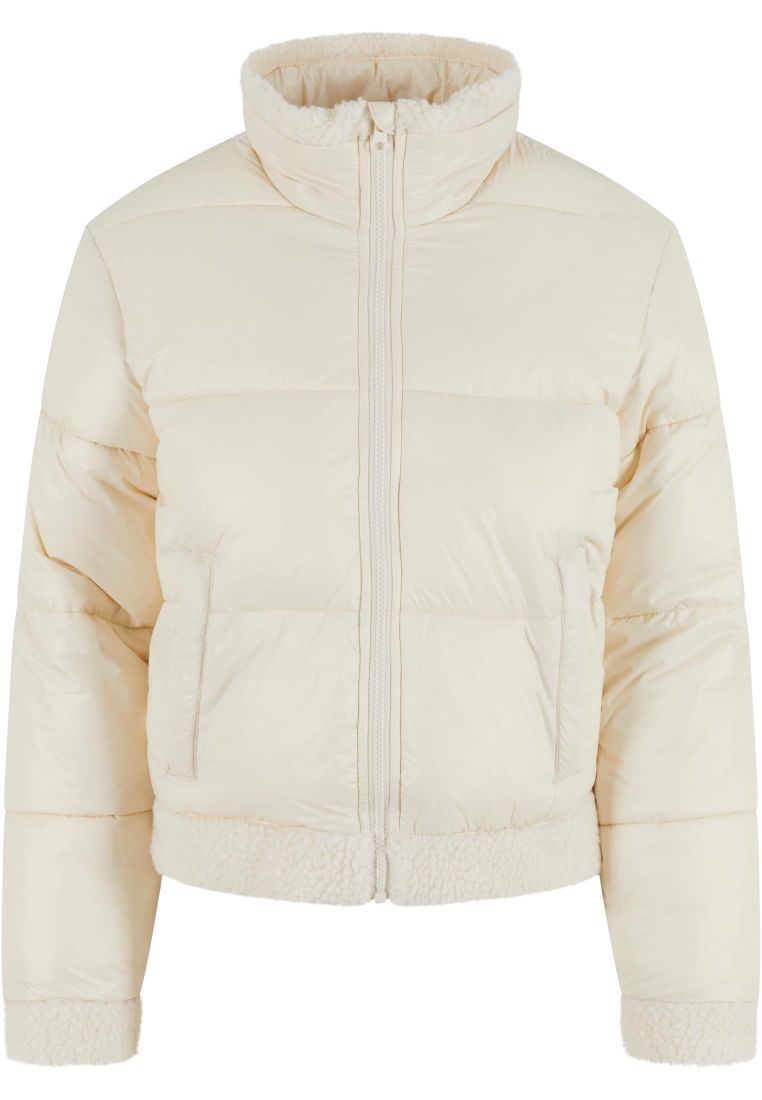 Ladies Recycled Shiny Puffer Sherpa Jack - Ladies Jackets - TTUTB7074 - 302