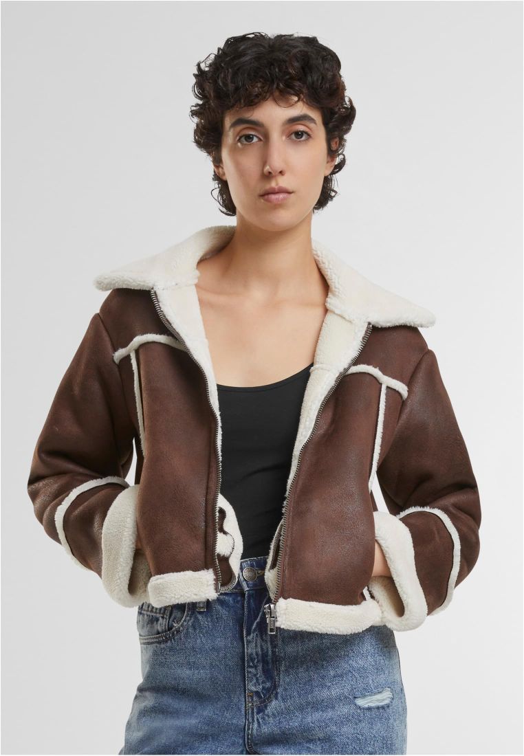 Ladies Shearling Jacket - Ladies Jackets - TTUTB7076 - 301